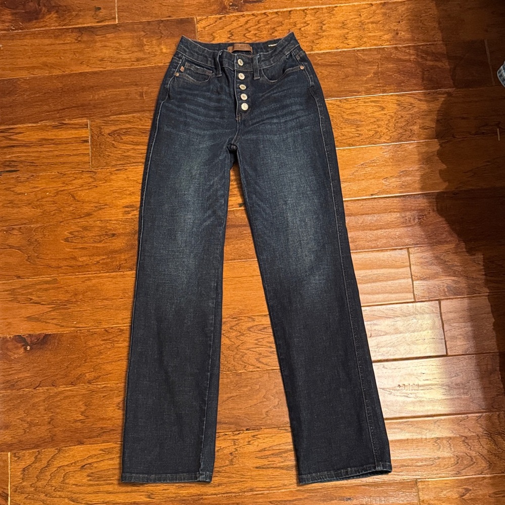 Judy Blue Dark Indigo Straight Leg Jeans